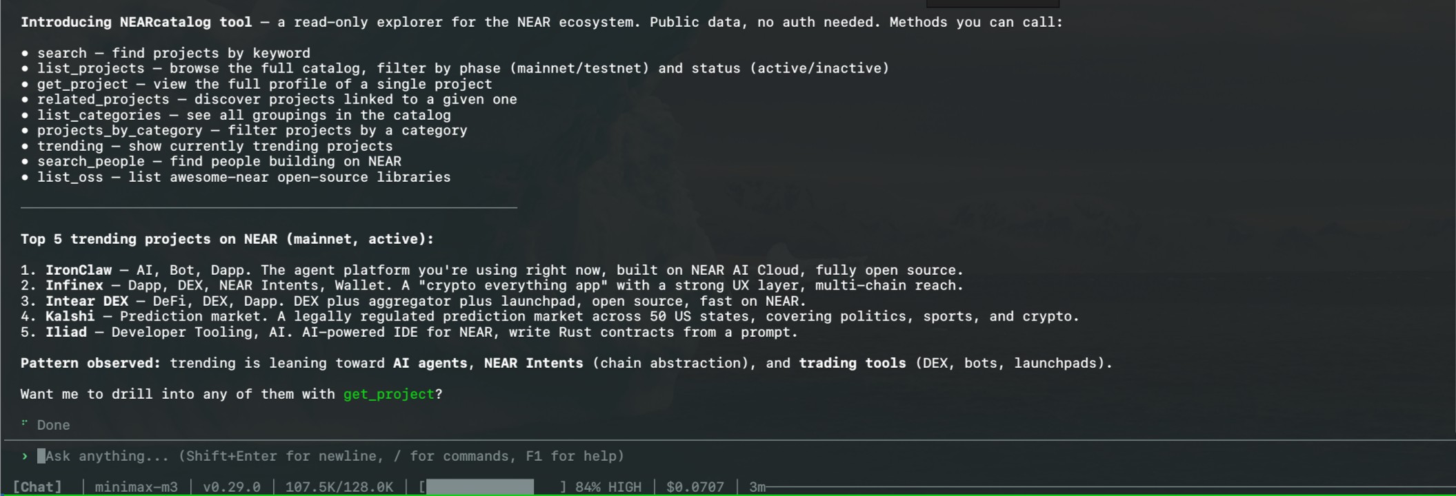 nearcatalog tool